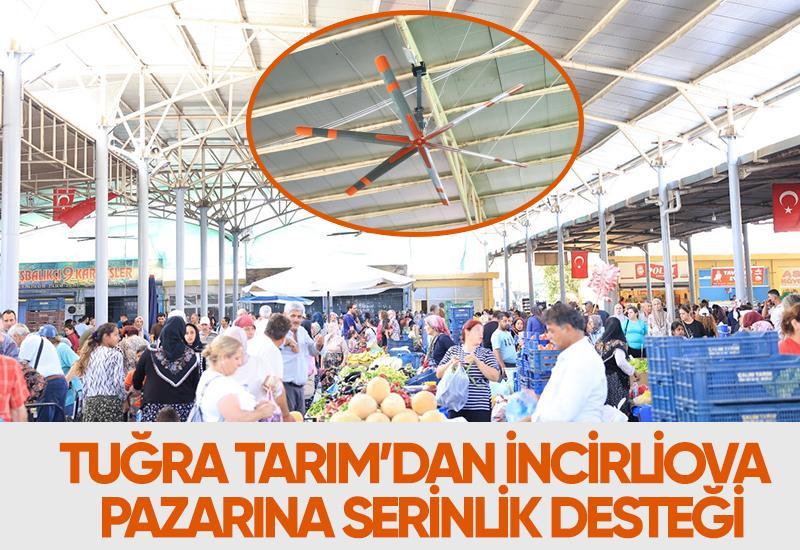 Tuğra Tarım’dan İncirliova pazarına serinlik desteği
