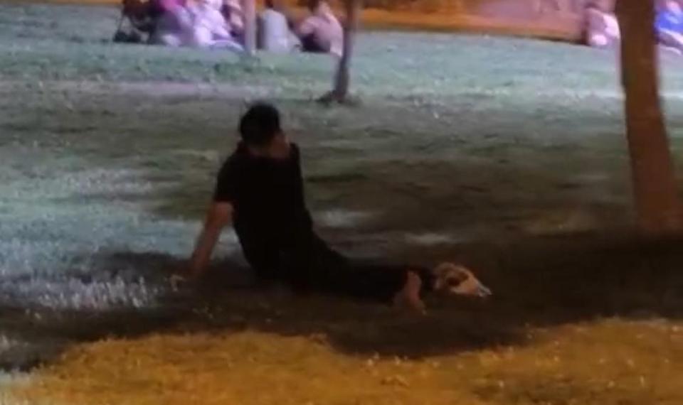 Uyuşturucunun etkisindeki gençler görüntülendi