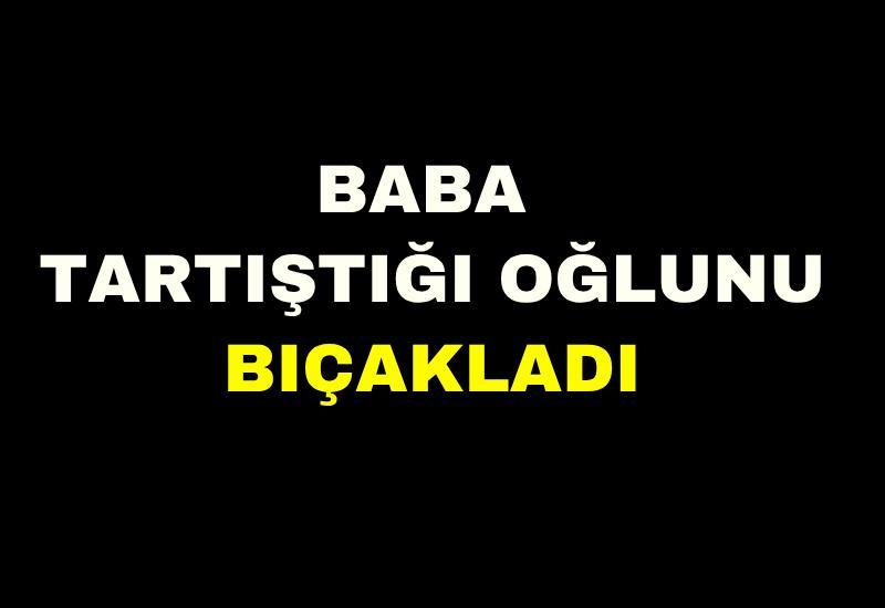 Baba tartıştığı oğlunu bıçakladı