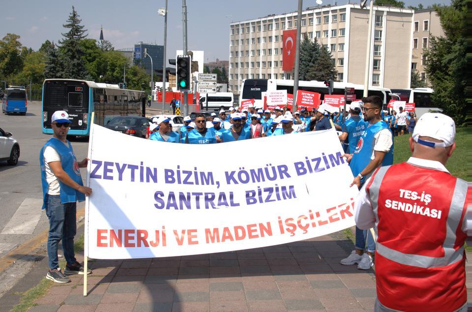 TES-İŞ VE MİLASLI MUHTARLARDAN MADEN YASASI'NA DESTEK