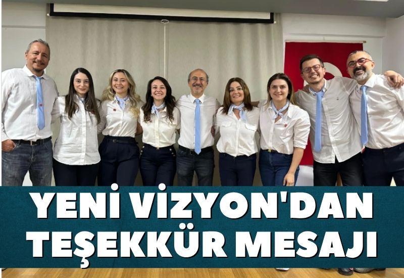 Yeni Vizyon'dan teşekkür mesajı