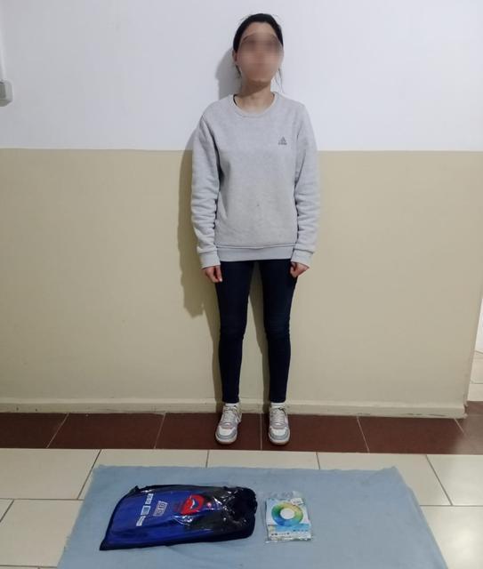 Sisam’a paletle geçmeye çalışan kadın yakalandı