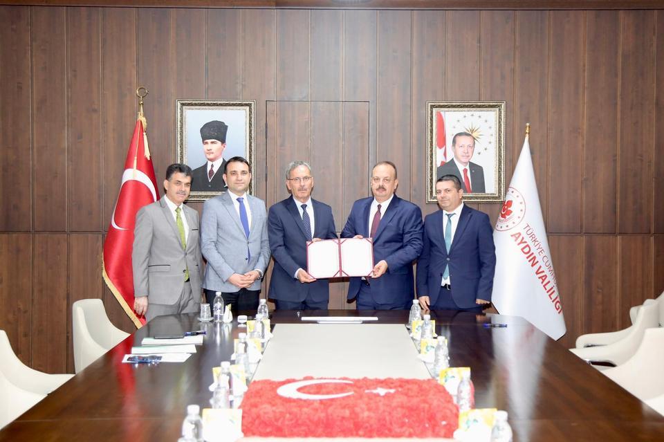 Çine'ye yapılacak okul için protokol imzalandı