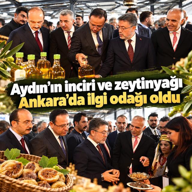 Aydın’ın inciri ve zeytinyağı Ankara’da ilgi odağı oldu