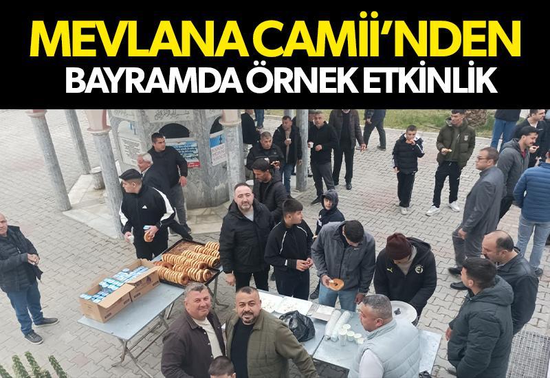 Mevlana Camii’nden bayramda örnek etkinlik