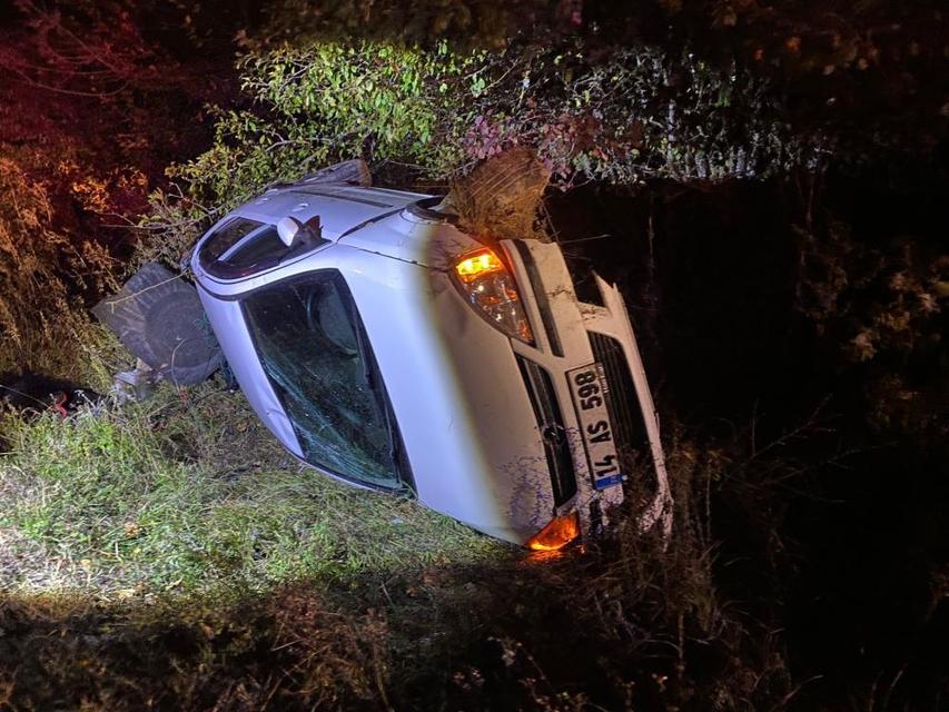 Otomobil takla attı: Yaralı sürücü ehliyetsiz çıktı