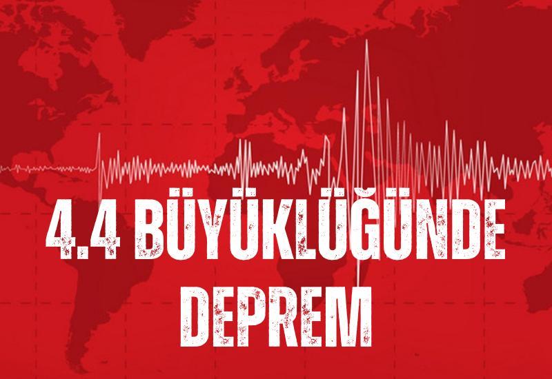 4.4 büyüklüğünde deprem
