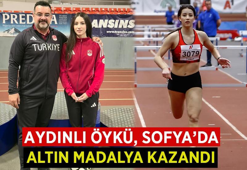 Aydınlı Öykü, Sofya'da altın madalya kazandı