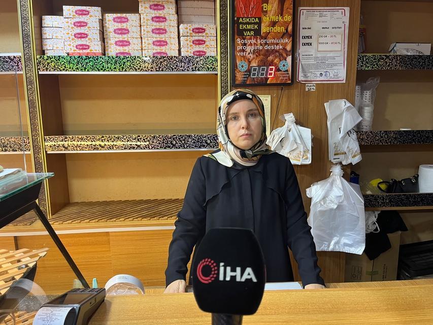 Kadın fırıncı, çocuklarının gözü önünde darbedildi