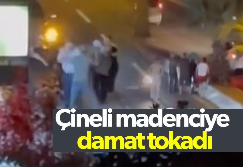 Çineli madenciye damat tokadı