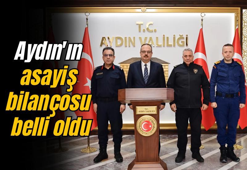 Aydın'ın asayiş bilançosu belli oldu