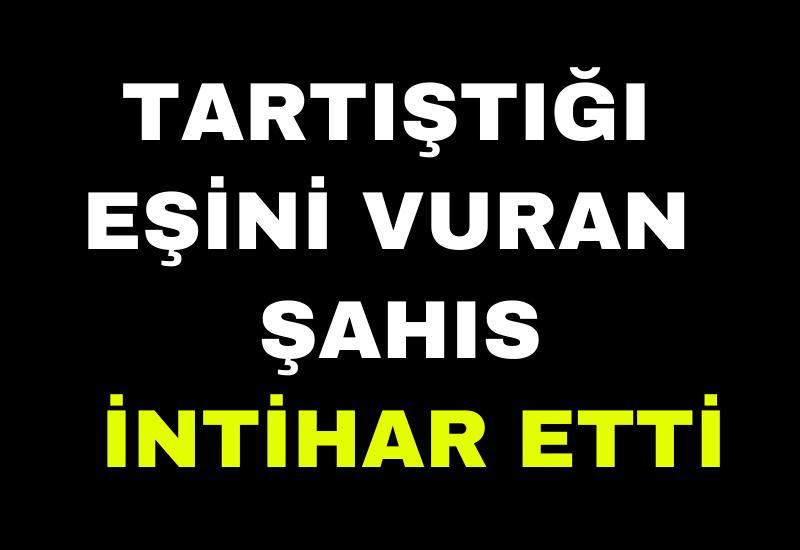 Tartıştığı eşini vuran şahıs intihar etti