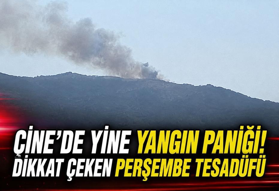 Çine’de yine yangın paniği! Dikkat çeken Perşembe tesadüfü