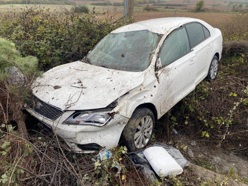 Maddi hasarlı kaza: 2 yaralı