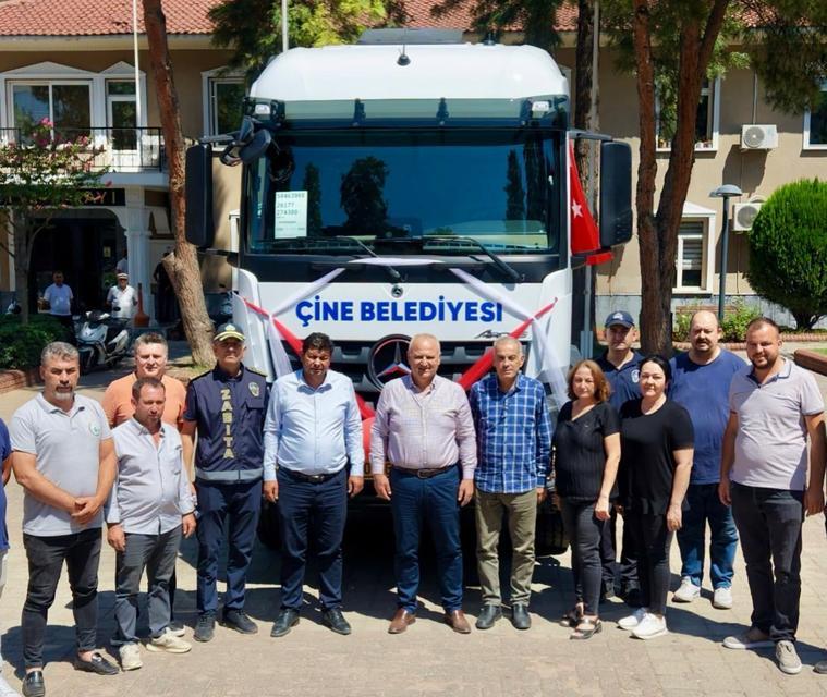 Çine Belediyesi araç filosuna yeni TIR alındı