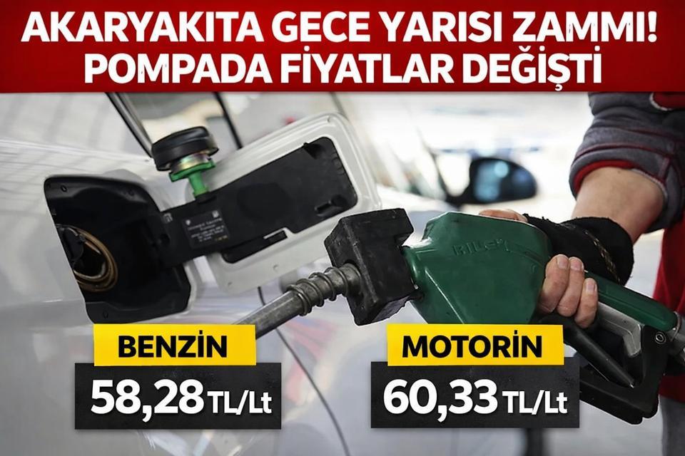 Akaryakıta gece yarısı zammı! Pompada fiyatlar değişti