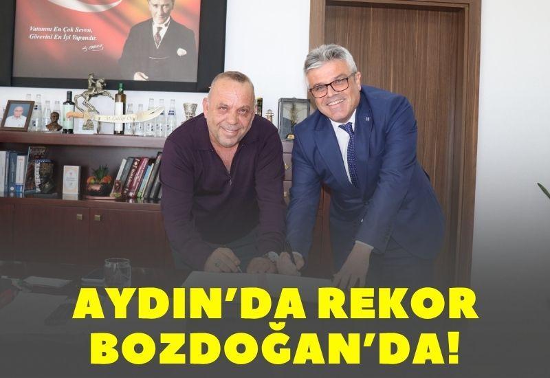 Aydın’da rekor Bozdoğan’da