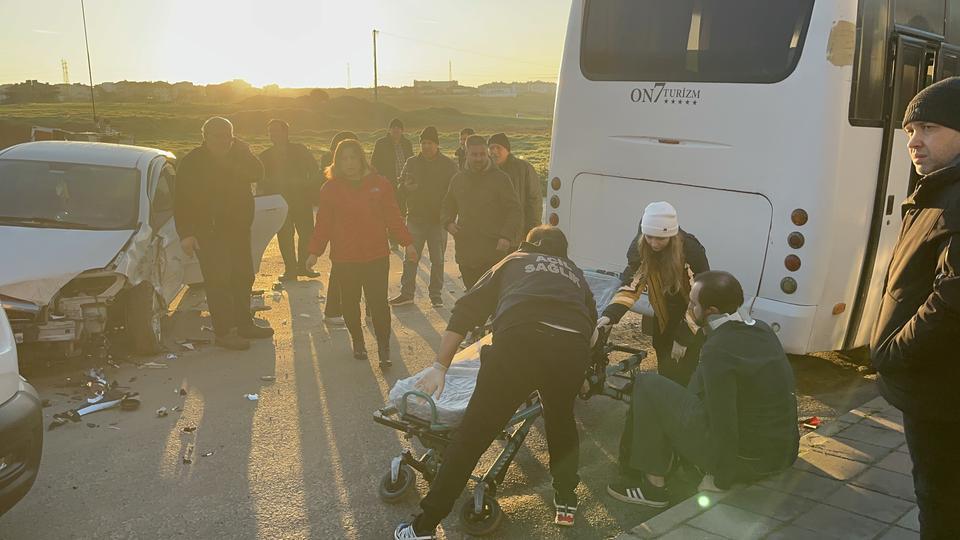 Zincirleme kazada 1 kişi yaralandı