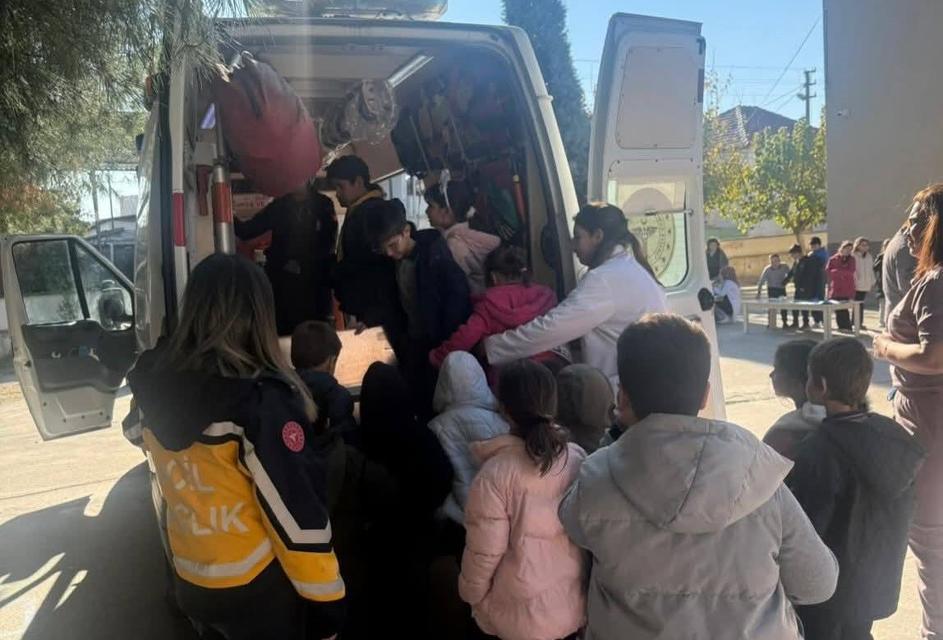 Karpuzlu'da miniklere sağlık eğitimi