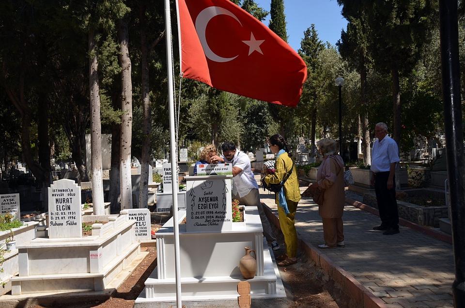 FİLİSTİN ŞEHİDİ AYŞENUR MEZARI BAŞINDA DUALARLA ANILDI ÖLÜMÜNÜN BİRİNCİ YILINDA UNUTULMADI