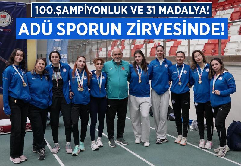 ADÜ, 31 madalya ile sporun zirvesinde!