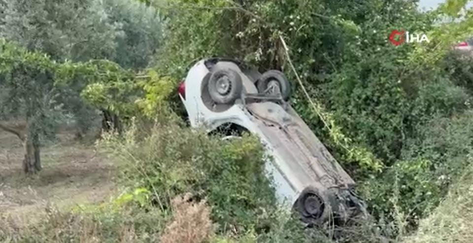 Sollama yaparken zeytinliğe uçtu