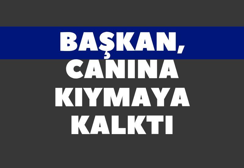 Başkan, canına kıymaya kalktı