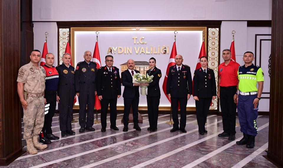 Aydın'da jandarma'nın 187. yılında anlamlı ziyaret