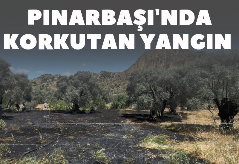 Pınarbaşı'da korkutan yangın
