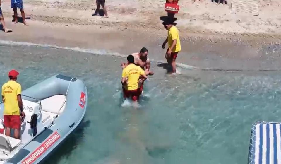 Didim’de cankurtaran ekiplerinin tatbikatı gerçeğini aratmadı