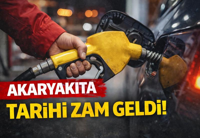 Akaryakıta tarihi zam geldi!