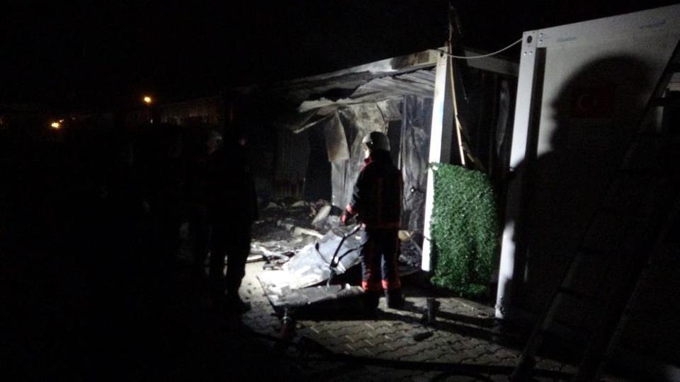 Konteyner kentte korkutan yangın