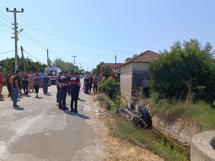 Su kanalına düşen traktörün sürücüsü hayatını kaybetti
