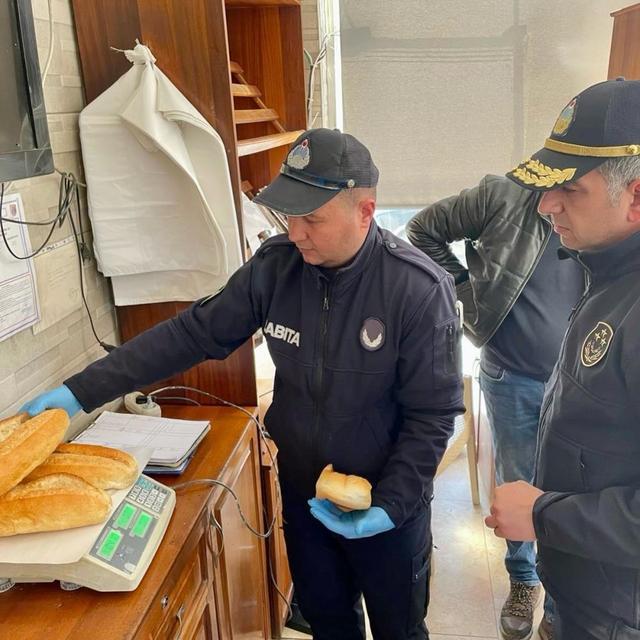 Çine'de ekmek ve pide üretimi yapan işletmeler denetlendi