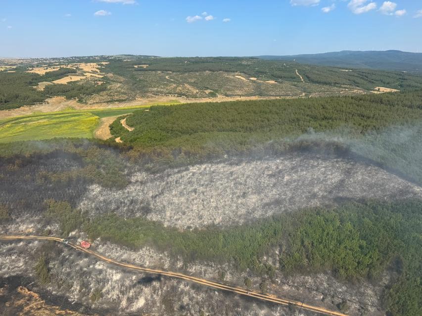 Yine orman yangını: Ekipler havadan ve karadan seferber oldu