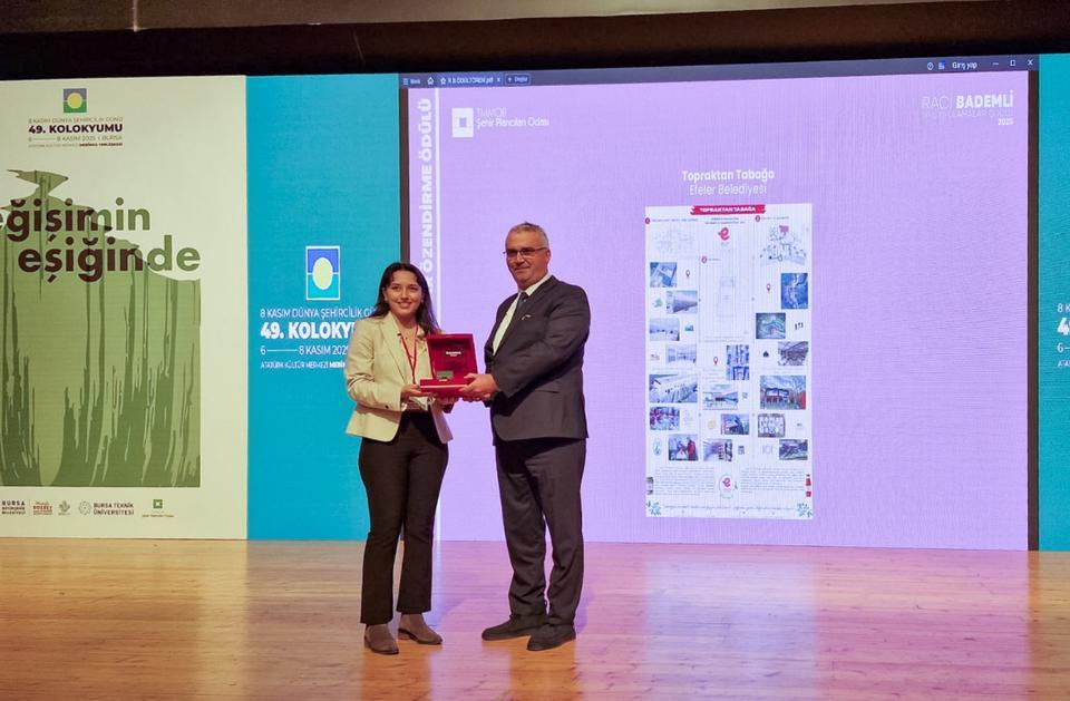 Başkan Yetişkin'in "Topraktan tabağa" projesine ödül