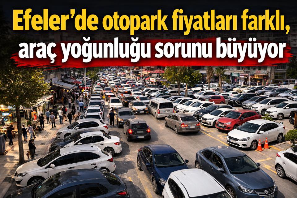 Efeler’de otopark fiyatları farklı, araç yoğunluğu sorunu büyüyor