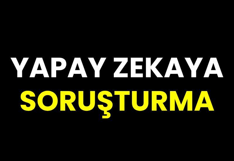Yapay zekaya soruşturma