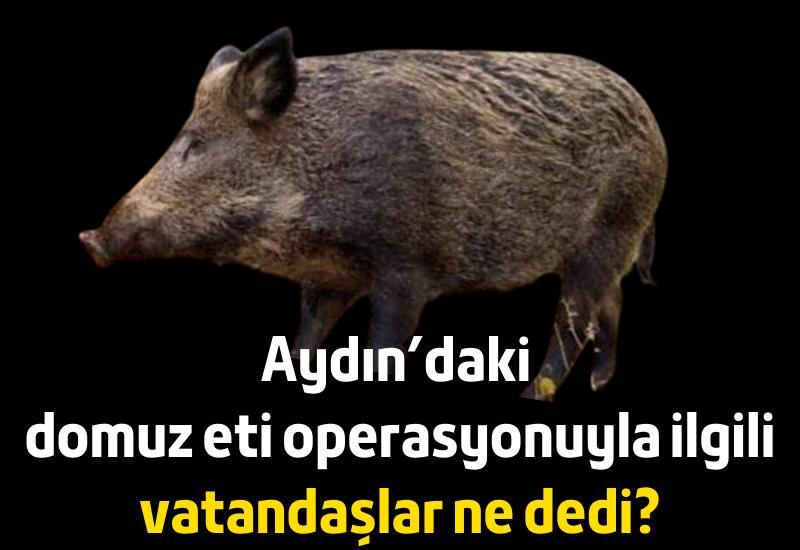 Aydın’daki domuz eti operasyonuyla ilgili vatandaşlar ne dedi?