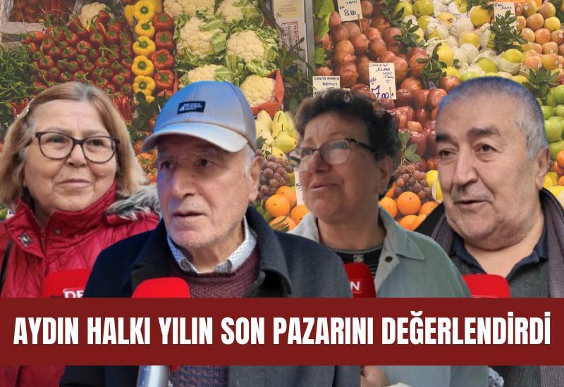 Aydın halkı yılın son pazarını değerlendirdi