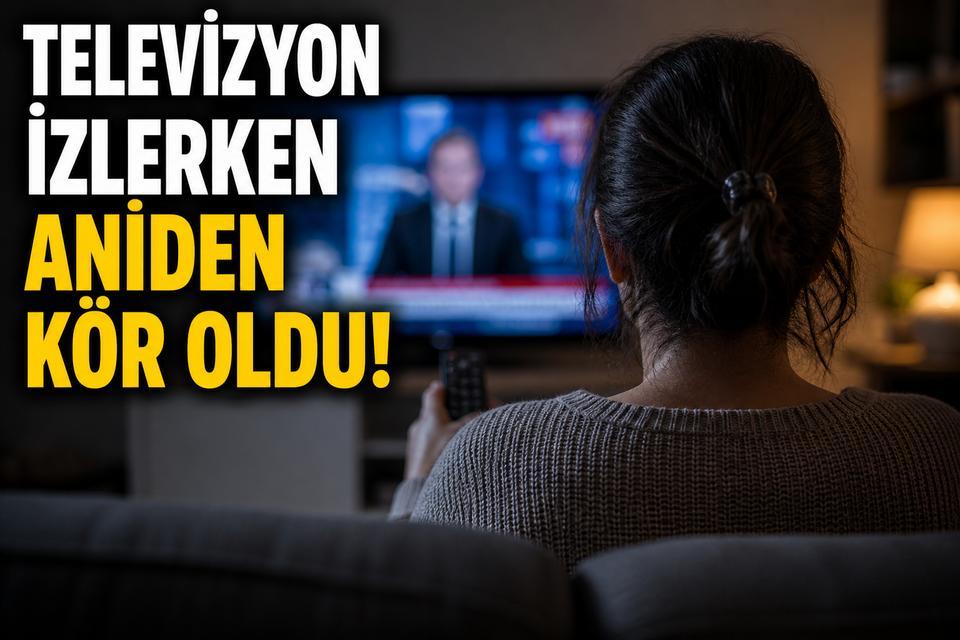 Televizyon izlerken aniden kör oldu!