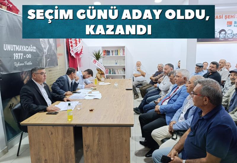 Seçim günü aday oldu, kazandı