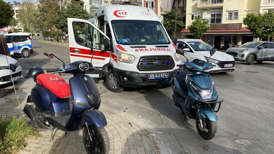 Aydın'da motosikletler çarpıştı: 1 yaralı