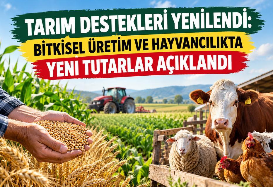 Tarım destekleri yenilendi