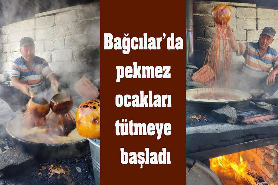 Bağcılar’da pekmez ocakları tütmeye başladı