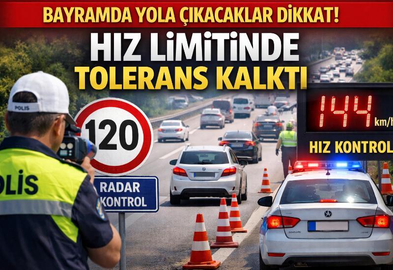 Bayramda yola çıkacaklar dikkat! Hız limitinde tolerans kalktı