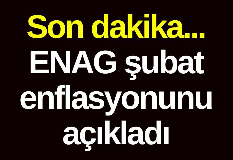 Son dakika... ENAG şubat enflasyonunu açıkladı