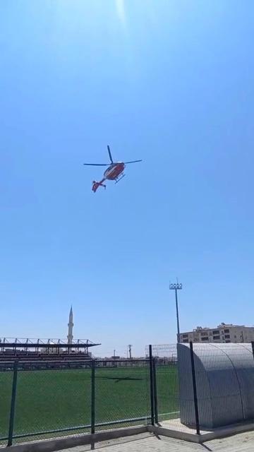 Ambulans helikopter hipotermi tedavisi gören bebek için havalandı