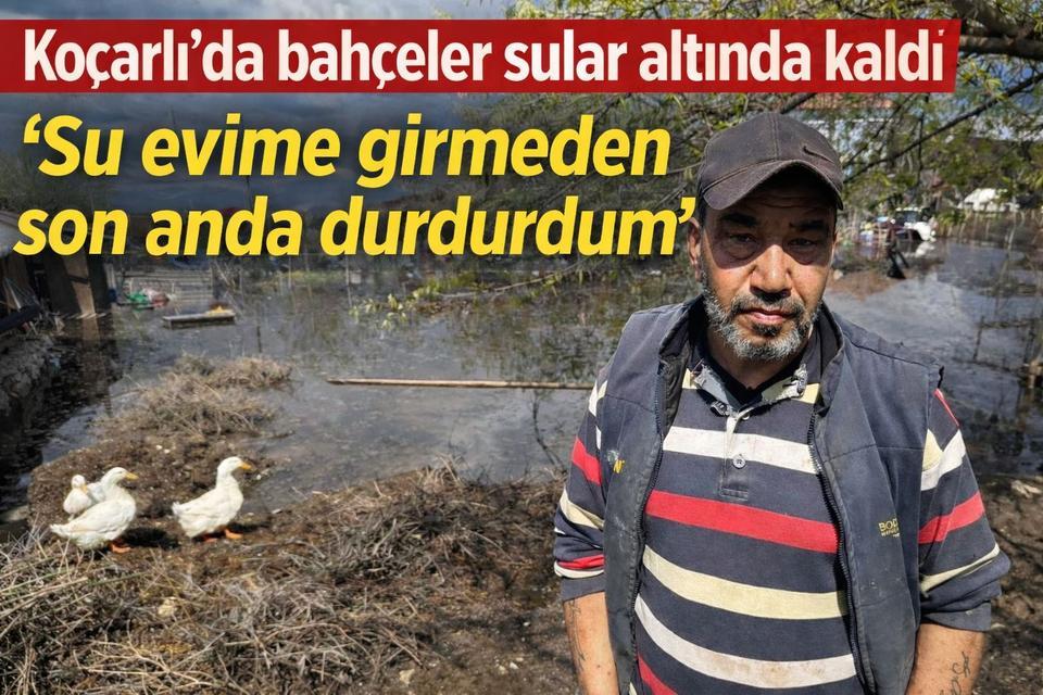 Koçarlı’da bahçeler sular altında kaldı