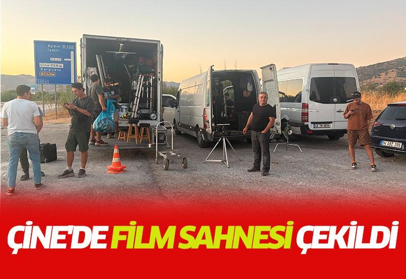 Çine'de film sahnesi çekildi